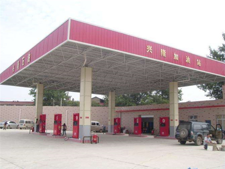 盘锦加油站钢结构网架案例9