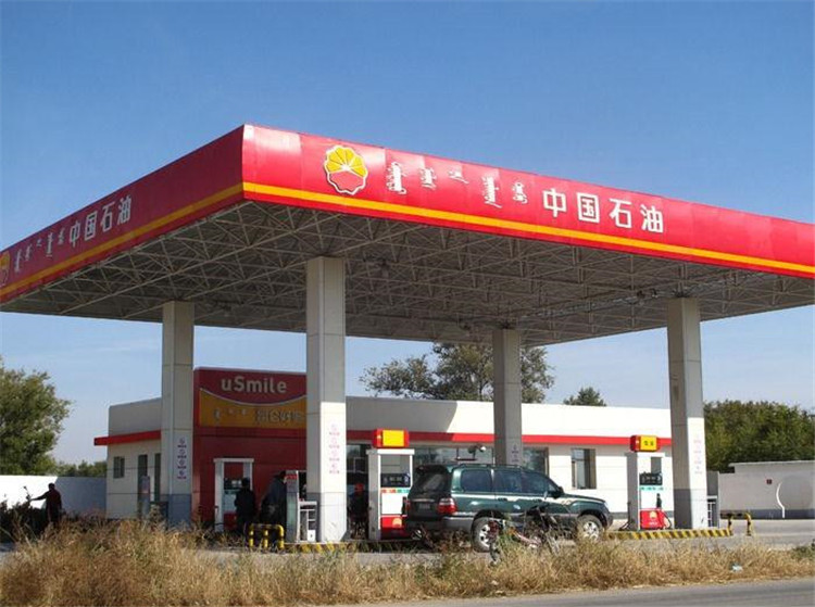 盘锦加油站钢结构网架案例1